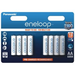 Akumulatory 8szt. PANASONIC ENELOOP R6 AA 2000mAh BK-3MCCE/8BE np. Alan 42, Albrecht 2990, G7, G9, skanery Uniden - Łódź Brukowa 16