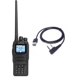 BAOFENG DM-1701 + kabel do programowania RĘCZNY RADIOTELEFON DMR Tier II VHF/UHF (136-174/400-480MHz) 