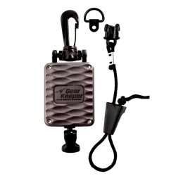 Gear Keeper wieszak mikrofonowy ze ściągaczem uchwyt do mikrofonu CB GearKeeper RT4A-4112-G Grey Aluminium - obudowa aluminiowa