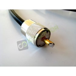 Kabel połączeniowy 100cm RF-7 SATEC wtyki UC-1 SUPERJAKOŚĆ HIGH END (do mierników, wzmacniaczy)