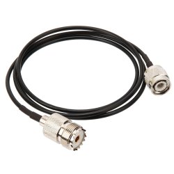 Pigtail TNC-M / SO-239 - przejściówka na kablu 100cm RG-174 (z wtyku UC-1 do gniazda TNC) np. do CB ręcznych President Randy III, Jopix CB413 - RADIORA CON-TNCM-100-UHF