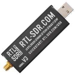 RTL-SDR RTL2832U DVB-T V3 odbiornik SDR szerokopasmowy 500kHz - 1766MHz (100% oryginał) najnowsza wersja w kolorze czarnym